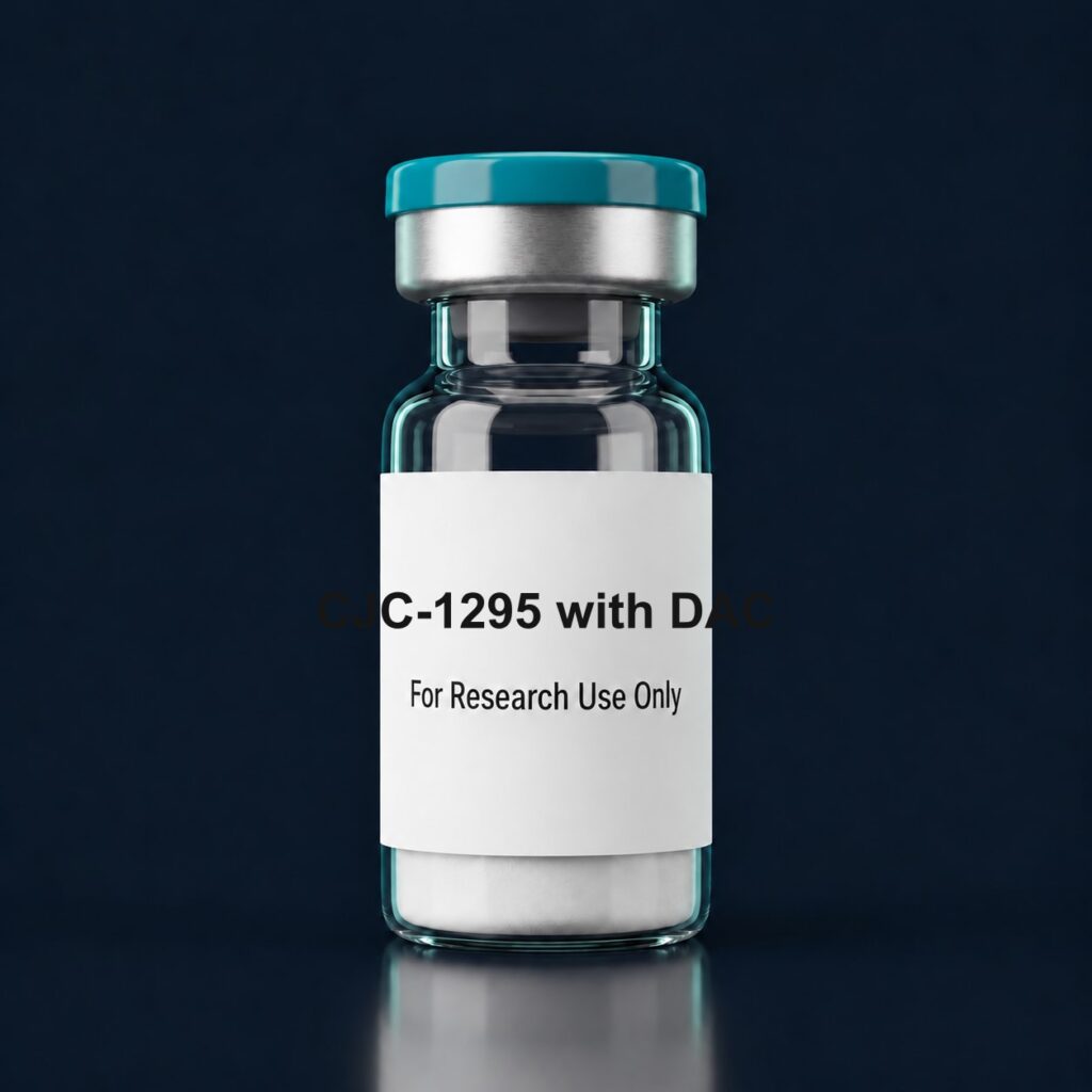 CJC-1295 with DAC — illustrative research vial, not actual packaging